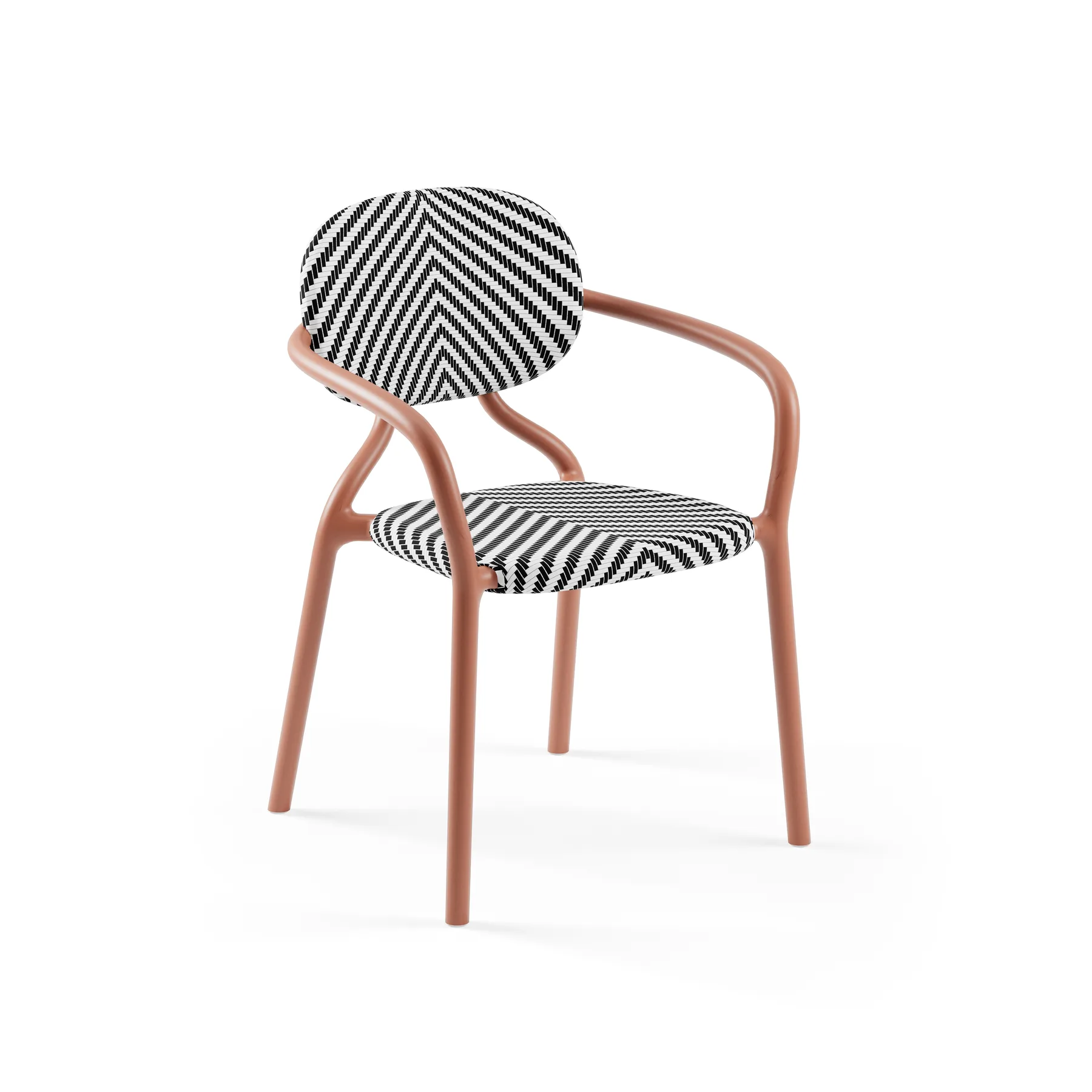 TERRACOTTA / BLACK-WHITE (MESH)