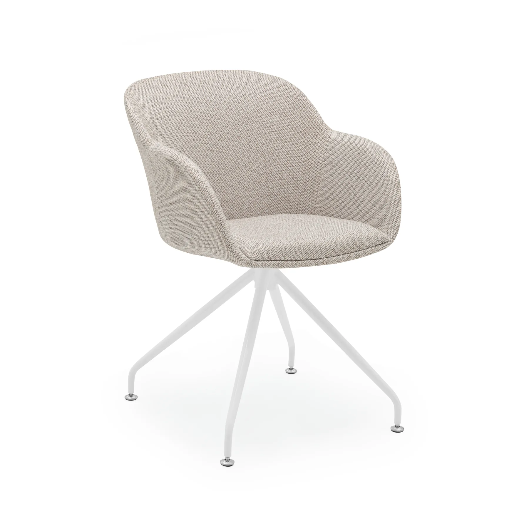 KNIT 00 - CREAM / WHITE PAINTED METAL