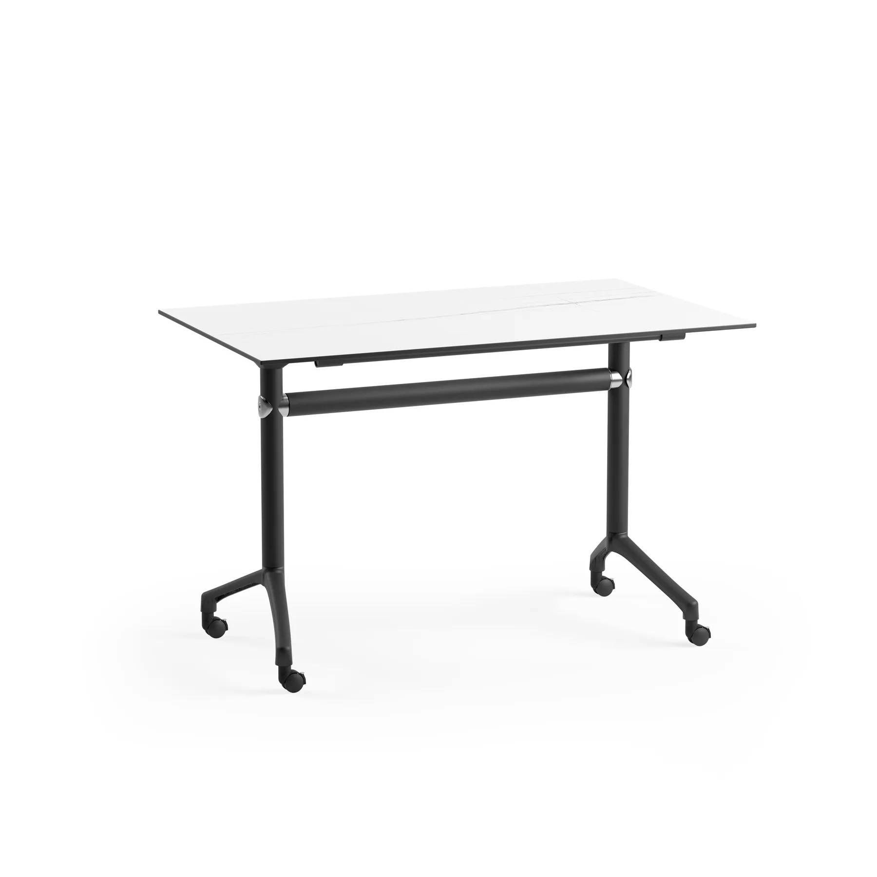 HPL/CPL WHITE MARBLE / BLACK WITH WHEELS