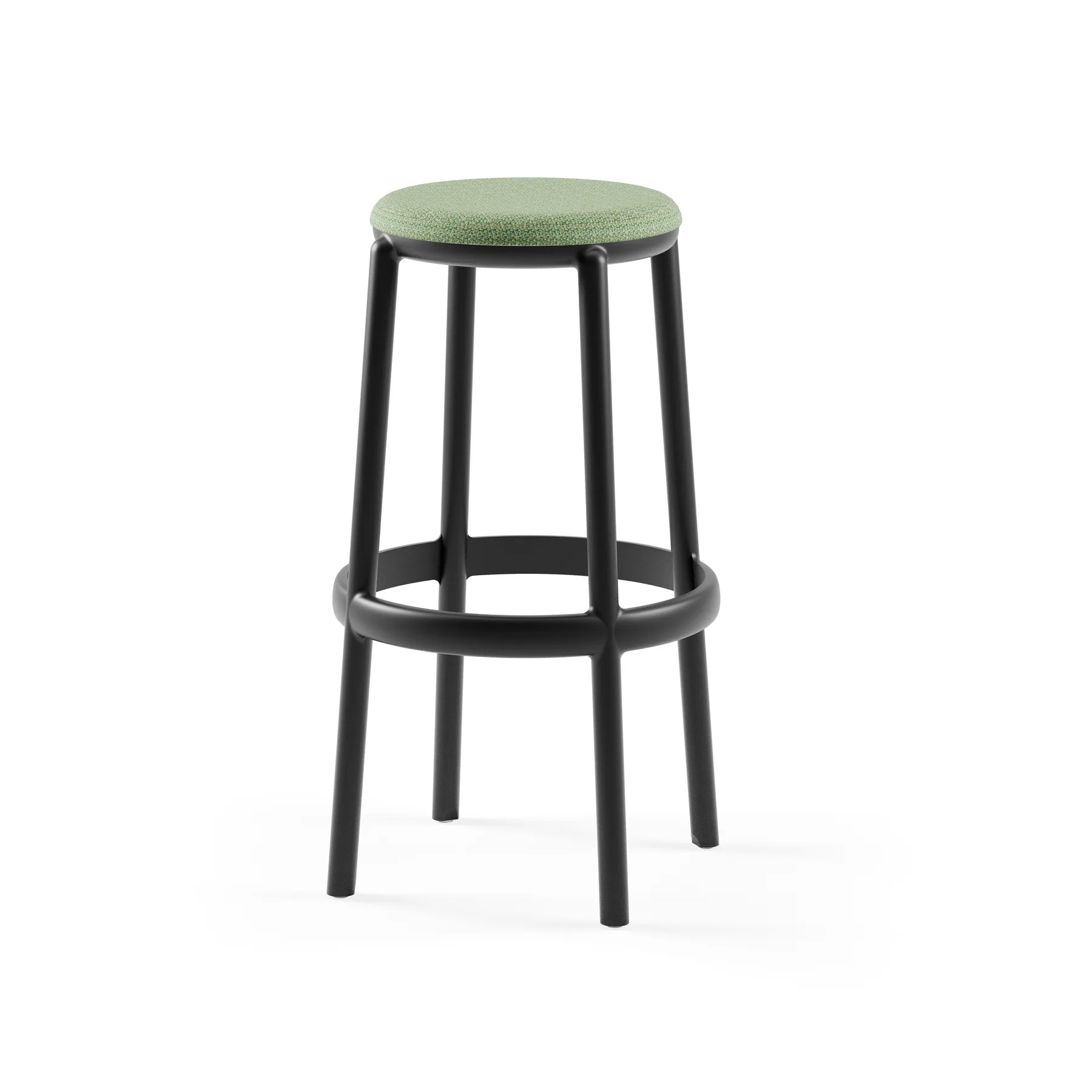 BLACK / KNIT 38 - GREEN