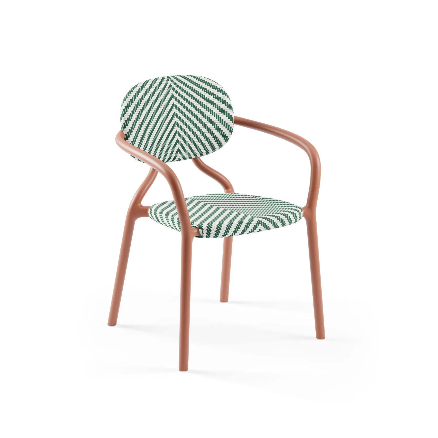 TERRACOTTA / GREEN-WHITE (MESH)