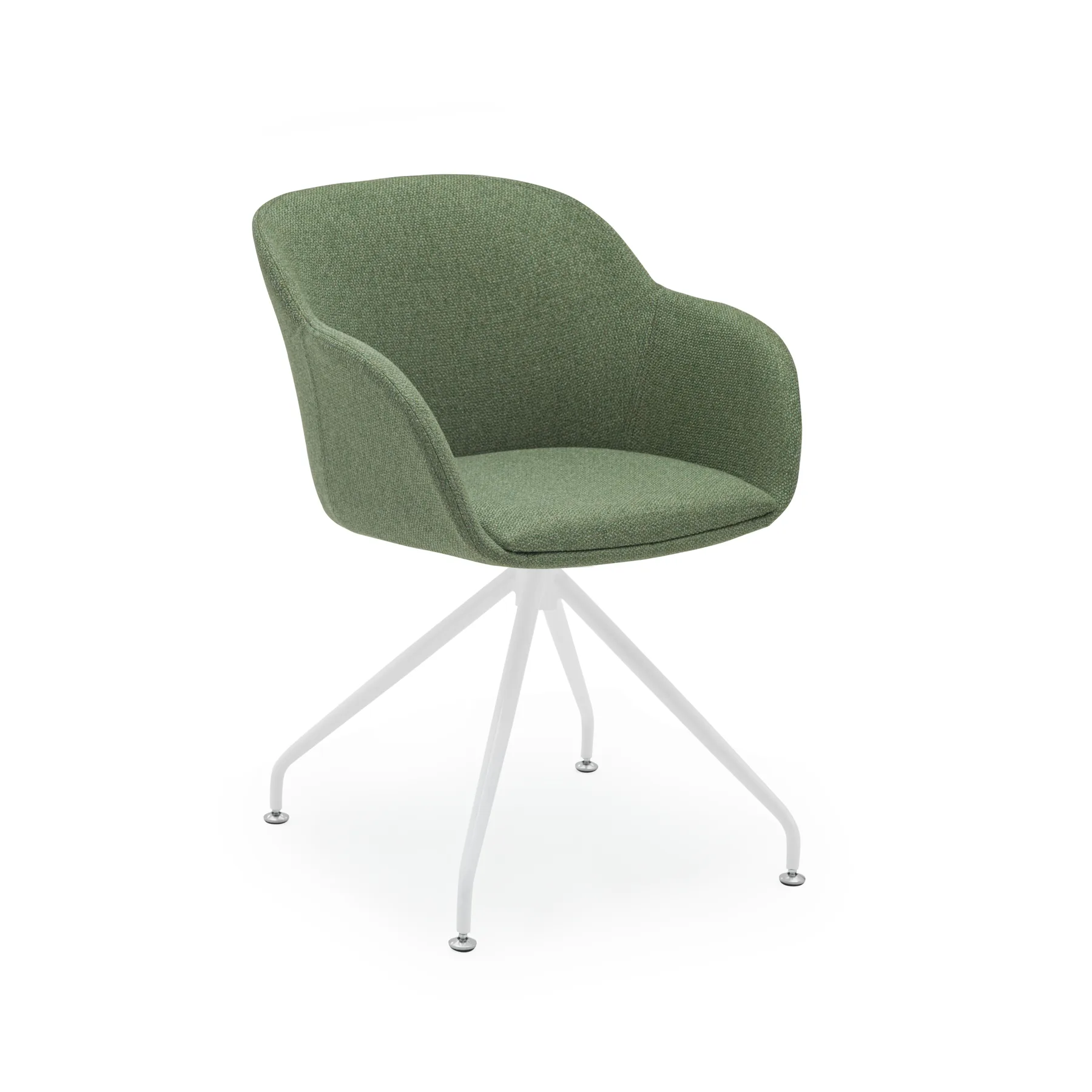 KNIT 38 - GREEN / WHITE PAINTED METAL