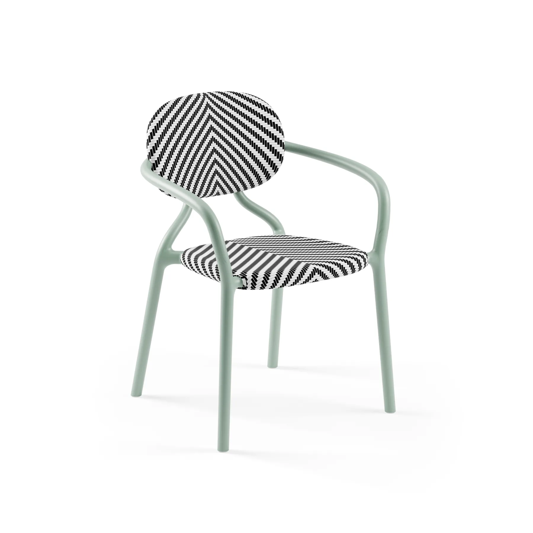 NILE GREEN-B / BLACK-WHITE (MESH)